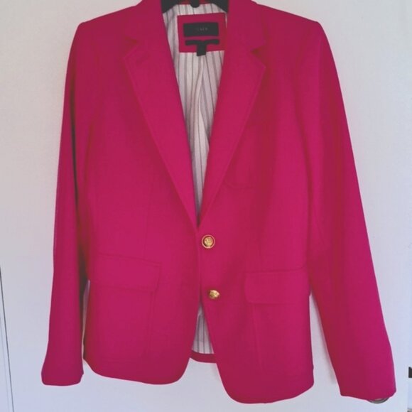 JCrew Rhoades Jacket/Blazer Fuscha Ponk. Sz6 Gorgeous Like New - Picture 1 of 12